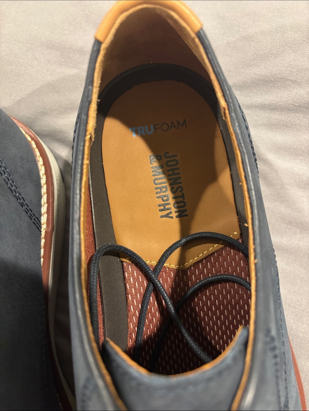 NEW Johnston & Murphy Men’s Nubuck Oxford Shoes 11M - Picture 4 of 7